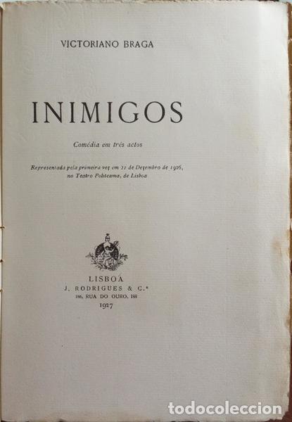 Libros: BRAGA. (Victoriano) - INIMIGOS. - Foto 2
