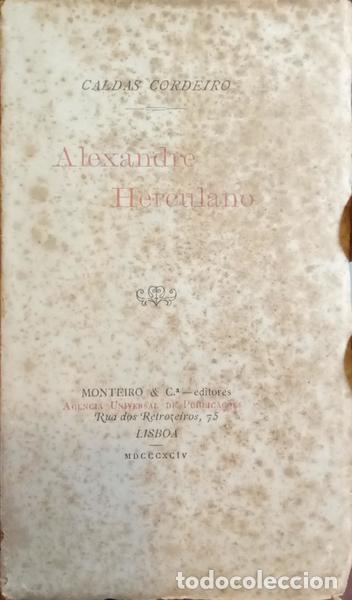 Libros: CALDAS CORDEIRO. (Manoel) - ALEXANDRE HERCULANO. - Foto 2