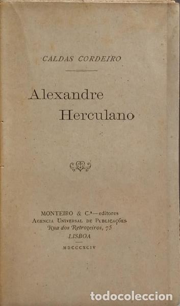 Libros: CALDAS CORDEIRO. (Manoel) - ALEXANDRE HERCULANO. - Foto 1