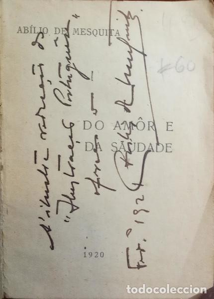 Libros: MESQUITA. (Ab&iacute;lio de) - DO AM&Ocirc;R E DA SAUDADE. - Foto 2
