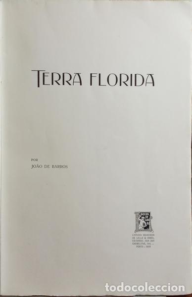 Libros: BARROS. (Jo&atilde;o de) - TERRA FLORIDA. - Foto 2