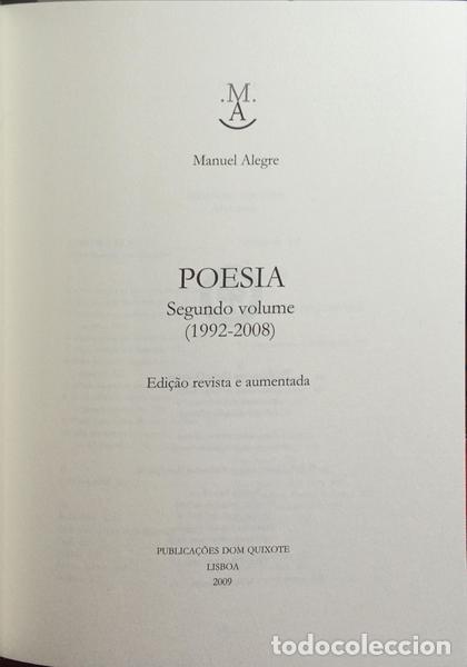 Libros: ALEGRE. (Manuel) - POESIA. - Foto 2