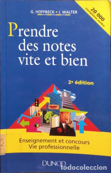 Libros: HOFFBECK. (G) e J. Walter. - PRENDER DES NOTES VITE ET BIEN. - Foto 1