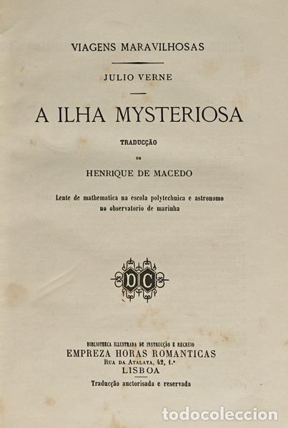 Libros: VERNE. (Jules) - A ILHA MYSTERIOSA. - Foto 1