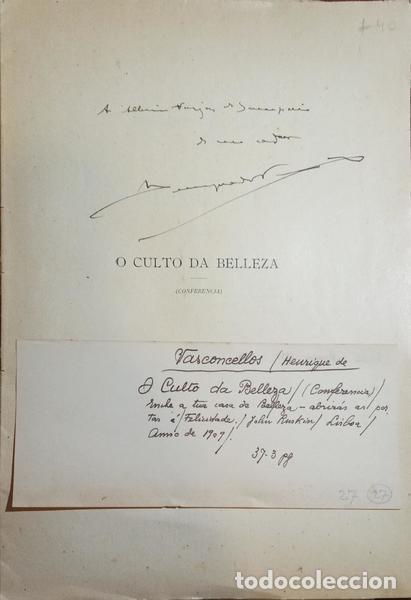 Libros: VASCONCELOS. (Henrique de) - O CULTO DA BELLEZA. - Foto 3