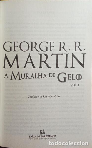 Libros: MARTIN. (George R. R.) - A MURALHA DE GELO. [2 VOLS.] - Foto 2