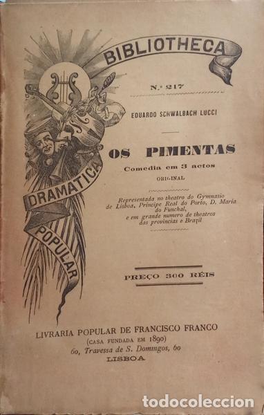 Libros: SCHWALBACH LUCCI. (Eduardo) - OS PIMENTAS. - Foto 1
