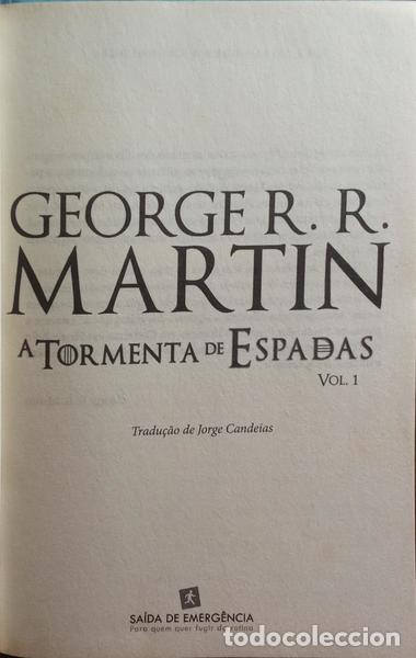 Libros: MARTIN. (George R. R.) - A TORMENTA DE ESPADAS. - Foto 2