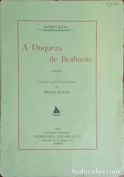 Libros: GOMES LEAL. - A DUQUEZA DE BRABANTE. - Foto 1