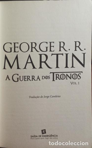 Libros: MARTIN. (George R. R.) - A GUERRA DOS TRONOS. [2 VOLS.] - Foto 2