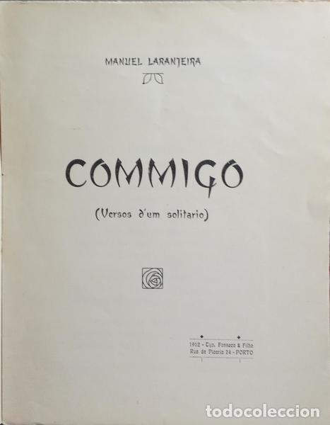 Libros: LARANJEIRA. (Manuel) - COMMIGO. - Foto 2