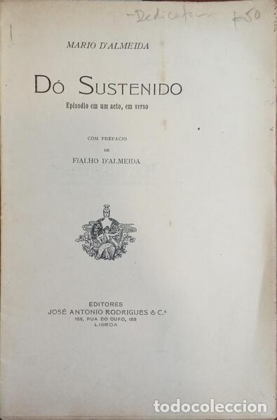 Libros: ALMEIDA. (M&aacute;rio de) - D&Oacute; SUSTENIDO. - Foto 2