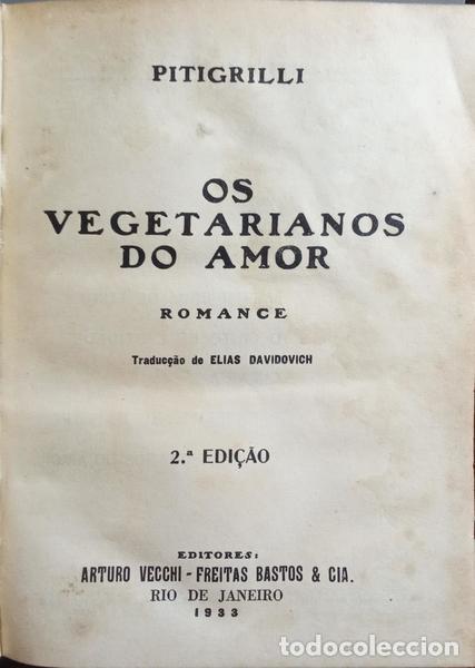 Libros: PITIGRILLI. - OS VEGETARIANOS DO AMOR. [2.&ordf; EDI&Ccedil;&Atilde;O] - Foto 2