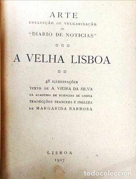 Libros: VIEIRA DA SILVA. (A.) - A VELHA LISBOA. - Foto 2