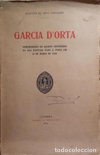 Libros: SILVA CARVALHO. (Augusto da) - GARCIA D&#39;ORTA. - Foto 1
