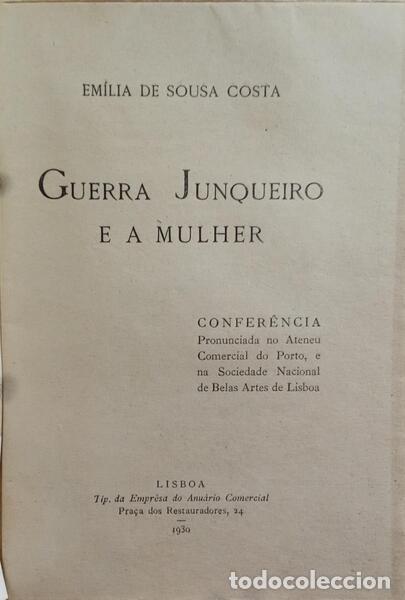 Libros: SOUSA COSTA. (Em&iacute;lia de) - GUERRA JUNQUEIRO E A MULHER. - Foto 2