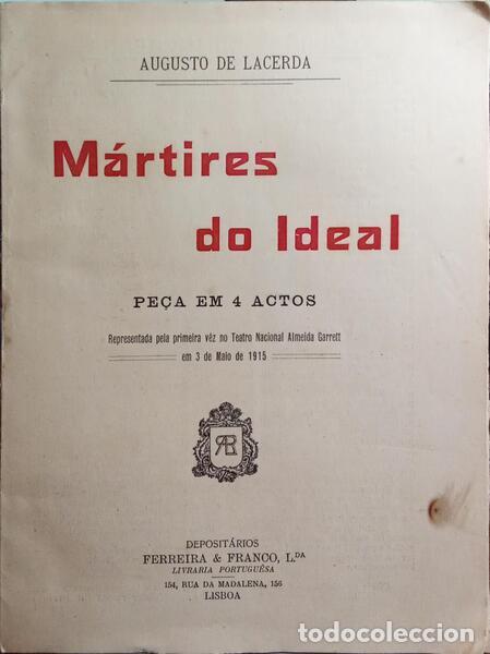 Libros: LACERDA. (Augusto de) - M&Aacute;RTIRES DO IDEAL. - Foto 1