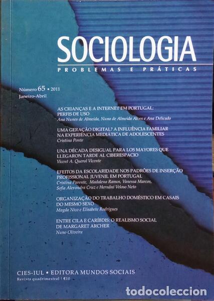 Libros: SOCIOLOGIA, PROBLEMAS E PR&Aacute;TICAS, N.&ordm; 65, JANEIRO-ABRIL 2011. - Foto 1