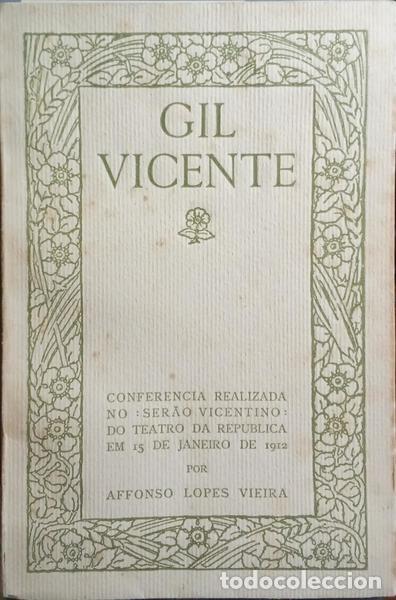 Libros: LOPES VIEIRA. (Afonso) - GIL VICENTE. - Foto 1