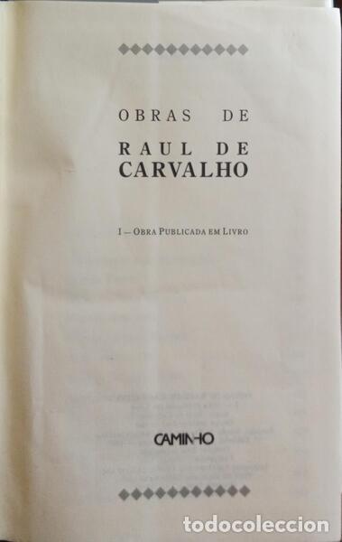 Libros: CARVALHO. (Raul de) - OBRAS. - Foto 2