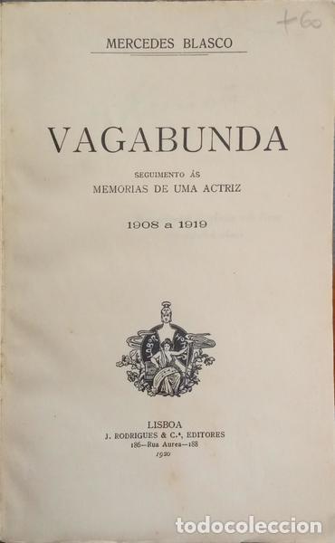 Libros: BLASCO. (Mercedes) - VAGABUNDA. - Foto 2