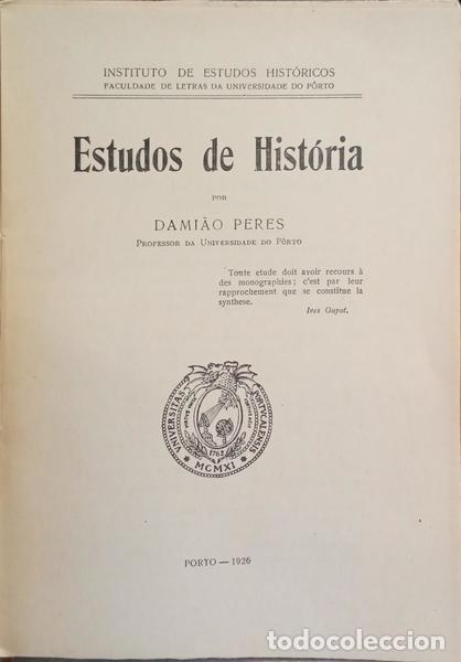 Libros: PERES. (Dami&atilde;o) - ESTUDOS DE HIST&Oacute;RIA. - Foto 1