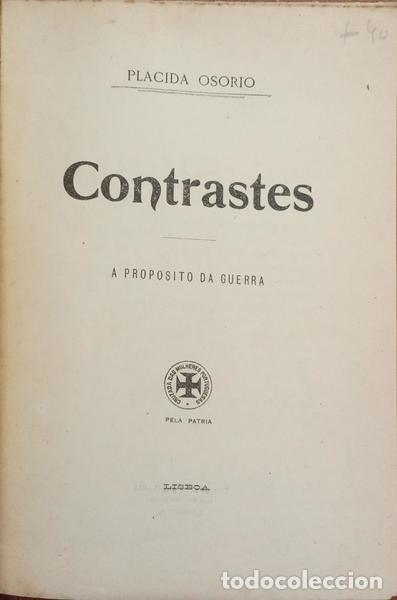 Libros: OSORIO. (Placida) - CONTRASTES. - Foto 2