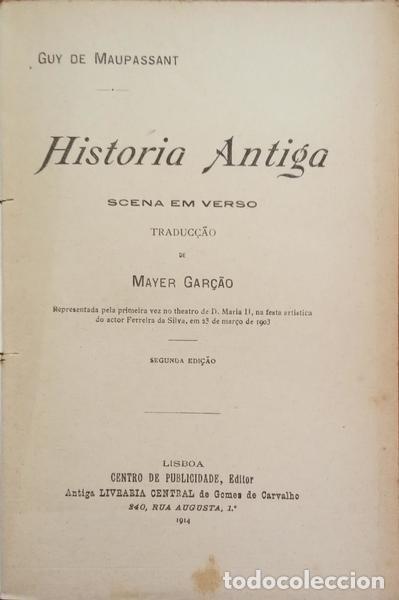 Libros: MAUPASSANT. (Guy de) - HISTORIA ANTIGA. - Foto 2