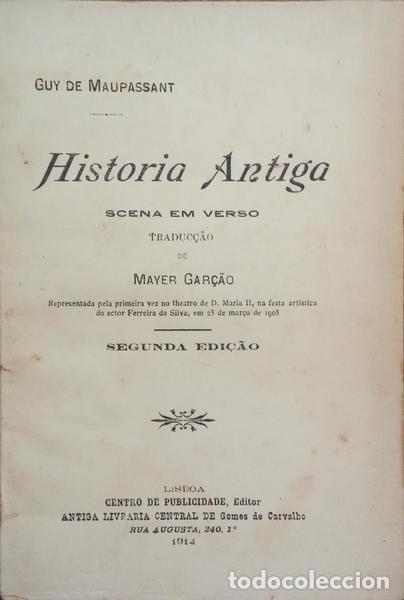 Libros: MAUPASSANT. (Guy de) - HISTORIA ANTIGA. - Foto 1
