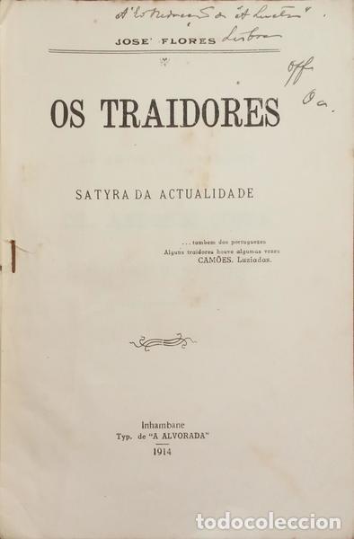 Libros: FLORES. (Jos&eacute;) - OS TRAIDORES. - Foto 2