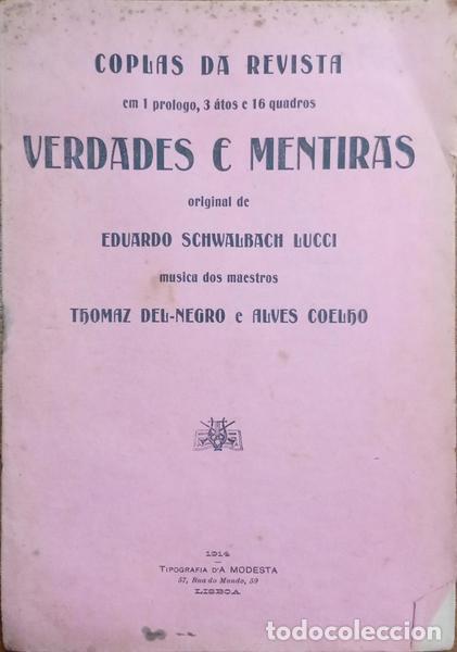 Libros: SCHWALBACH LUCCI. (Eduardo) - VERDADES E MENTIRAS. - Foto 1