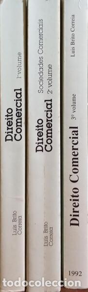 Libros: BRITO CORREIA. (Lu&iacute;s) - DIREITO COMERCIAL. [3 VOLUMES] - Foto 4