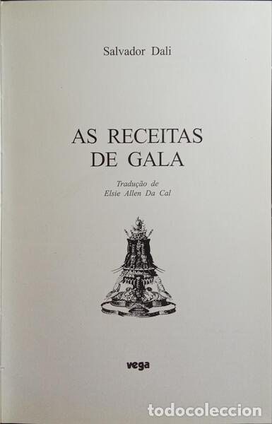 Libros: DALI. (Salvador) - AS RECEITAS DE GALA. - Foto 2