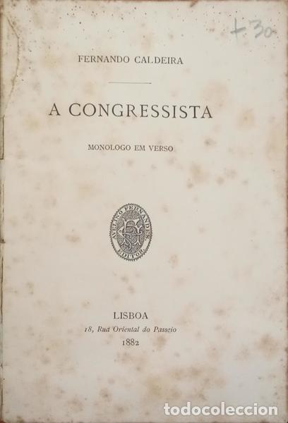 Libros: CALDEIRA. (Fernando) - A CONGRESSISTA. - Foto 2