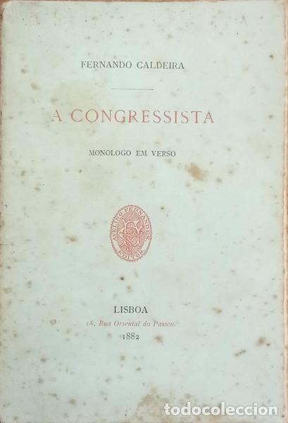 Libros: CALDEIRA. (Fernando) - A CONGRESSISTA. - Foto 1