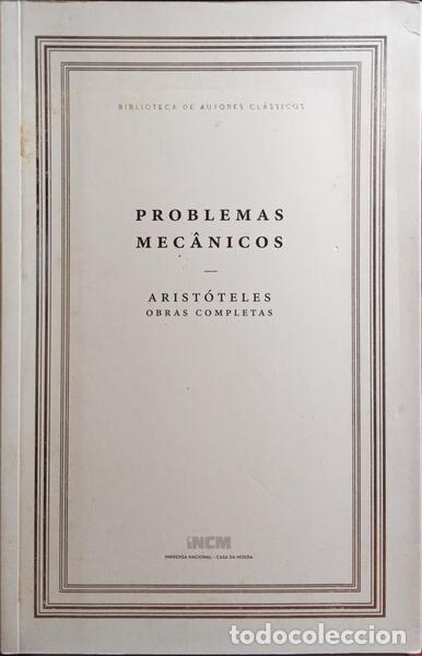 Libros: ARIST&Oacute;TELES. - PROBLEMAS MEC&Acirc;NICOS. - Foto 1
