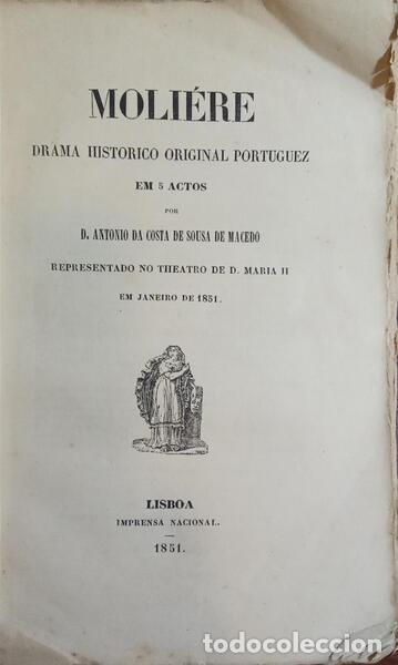 Libros: SOUSA DE MACEDO. (Ant&oacute;nio da Costa de) - MOLI&Eacute;RE. - Foto 2
