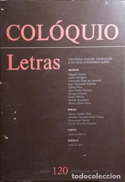 Libros: COL&Oacute;QUIO LETRAS, N.&ordm; 120, ABRIL-JUNHO 1991. - Foto 1