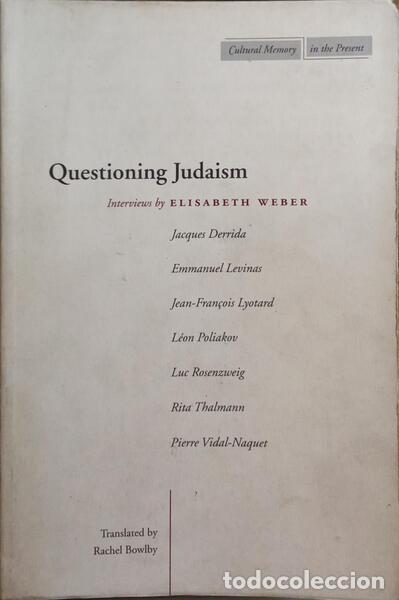 Libros: WEBER. (Elisabeth) et al. - QUESTIONING JUDAISM. - Foto 1