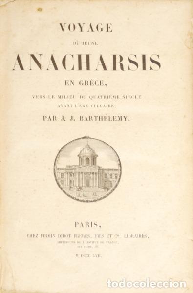 Libros: BARTH&Eacute;LEMY. (Jean-Jacques) - VOYAGE DU JEUNE ANACHARSIS EN GR&Egrave;CE, - Foto 1