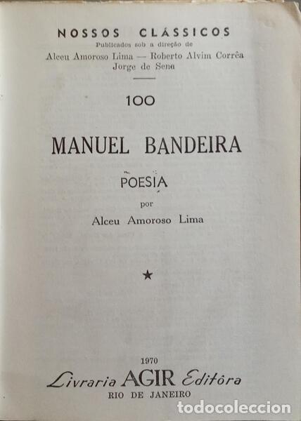 Libros: BANDEIRA. (Manuel) - POESIA. - Foto 2