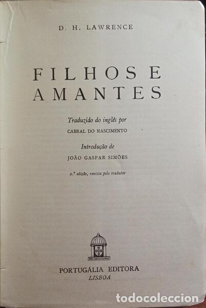 Libros: LAWRENCE. (David Herbert) - FILHOS E AMANTES. - Foto 2
