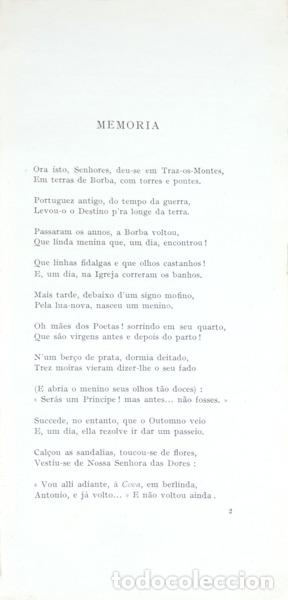 Libros: NOBRE. (Ant&oacute;nio) - S&Oacute;. [3.&ordf; EDI&Ccedil;&Atilde;O] - Foto 2