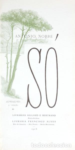 Libros: NOBRE. (Ant&oacute;nio) - S&Oacute;. [3.&ordf; EDI&Ccedil;&Atilde;O] - Foto 1