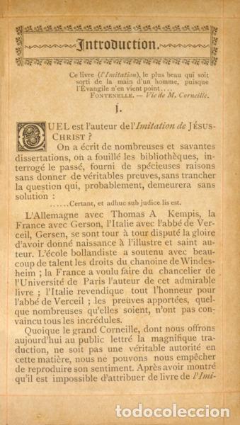 Libros: KEMPIS. (Thomas a) e Pierre Corneille. - L&#39;IMITATION DE J&Eacute;SUS-CHRIST. - Foto 2