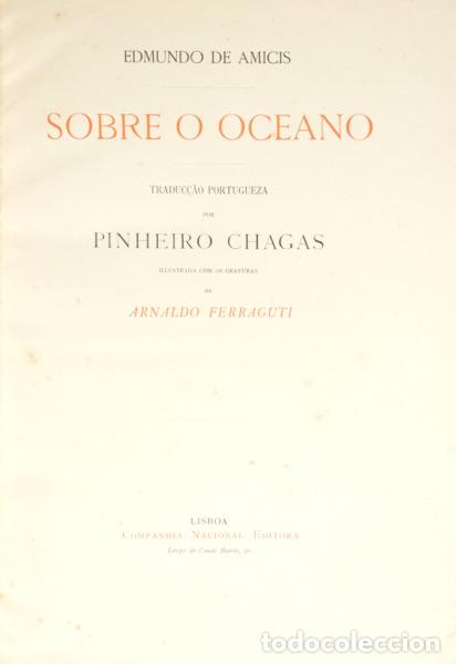 Libros: AMICIS. (Edmundo de) - SOBRE O OCEANO. - Foto 1