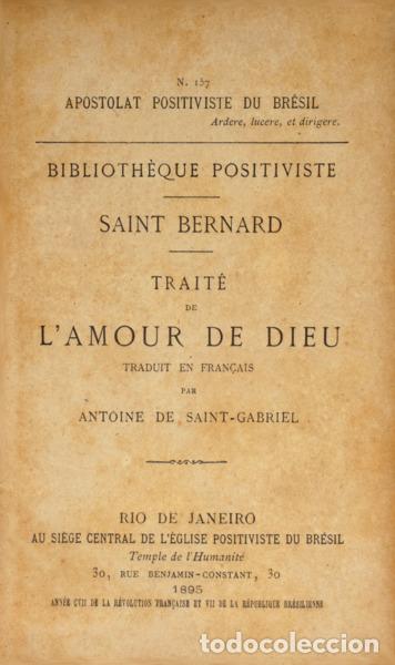 Libros: SAINT BERNARD. - TRAIT&Eacute; DE L&#39;AMOUR DE DIEU. - Foto 1