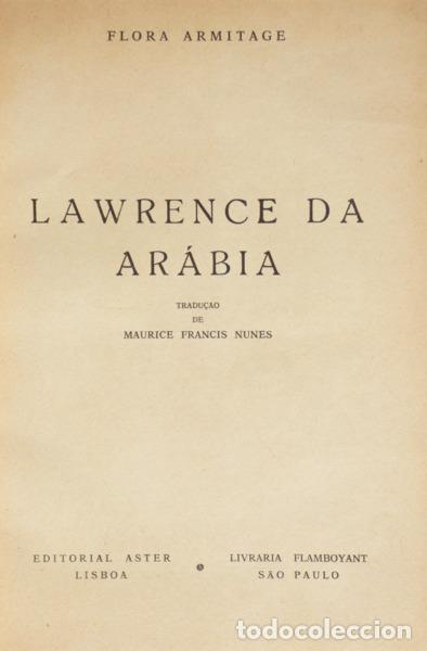 Libros: ARMITAGE. (Flora) - LAWRENCE DA AR&Aacute;BIA. - Foto 1