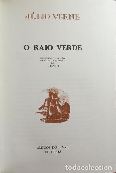 Libros: VERNE. (Jules) - O RAIO VERDE. - Foto 2