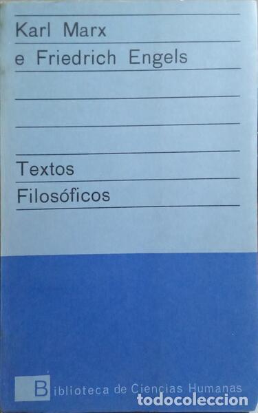Libros: MARX. (Karl) e Friedrich Engels. - TEXTOS FILOS&Oacute;FICOS. - Foto 1